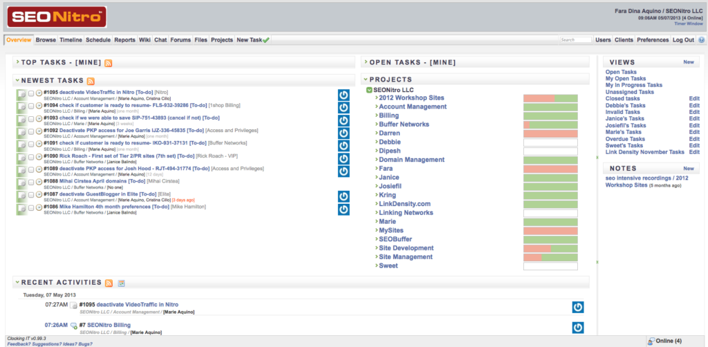 SEONitro Project Management System