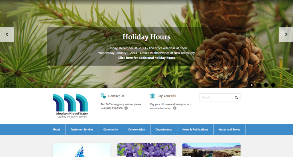 Moulton Niguel Water District Website