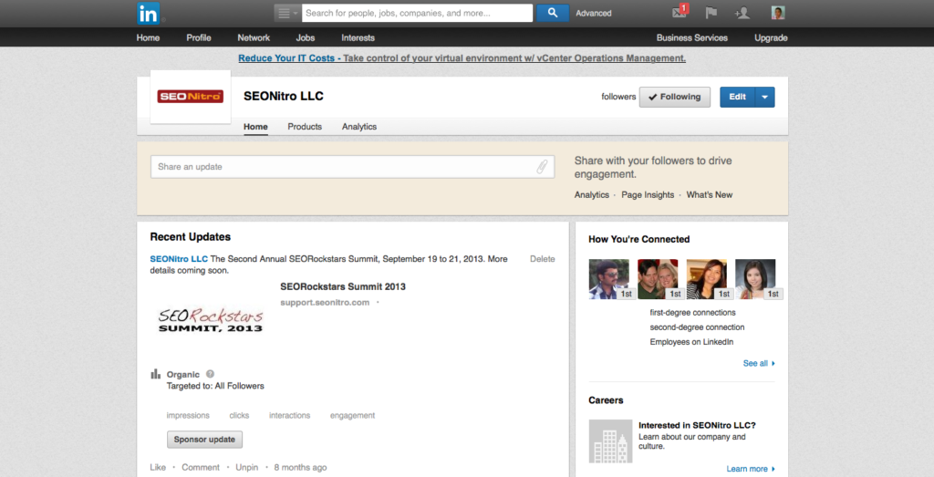 SEONitro Company Profile on LinkedIn