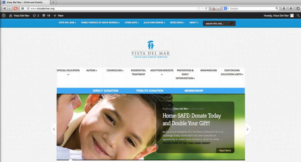 Vista Del Mar Old Website