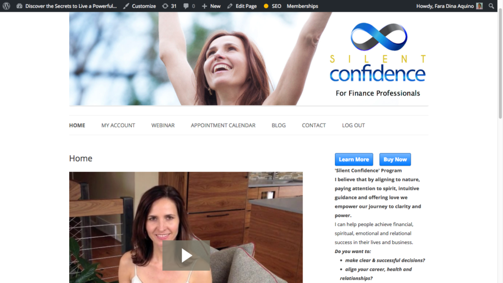 Silent Confidence Website (Simona Musilkova)